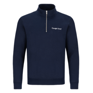 Google Cloud Quarter Zip Navy